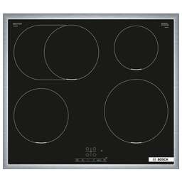 BOSCH Индукционная варочная поверхность Serie 4 PIF645BB5E, конфорок: 4 шт., стеклокерамика, независимая, черный