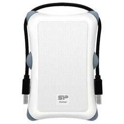 SILICON POWER Внешний диск HDD Armor A30 SP010TBPHDA30S3W, 1ТБ, белый