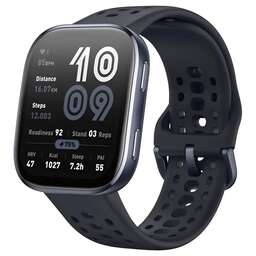 AMAZFIT Смарт-часы Bip 6 A2435 1.97" AMOLED корп.черный рем.черный разм.брасл.:130-195мм (6970100377866)