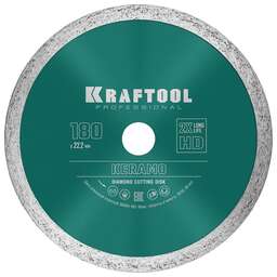 KRAFTOOL KERAMO, 180 мм, (22.2 мм, 10 х 2.0 мм), сплошной алмазный диск (36684-180)
