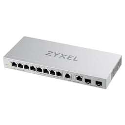 ZYXEL Коммутатор XGS1010-12-ZZ0102F (L2) 8x1Гбит/с 2x2.5Гбит/с 2SFP+ неуправляемый