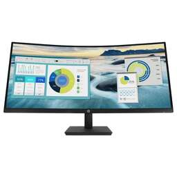 HP 34" Монитор P34hc G4, 3440x1440, VA, 100Гц, 1хHDMI, 1хDP, изогнутый, черный [21y56as]