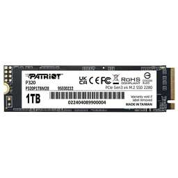 PATRIOT Накопитель SSD PCIe 3.0 x4 1TB P320P1TBM28 P320 M.2 2280