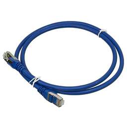LANMASTER Патч-корд LAN-PC45/S6-1.0-BL FTP RJ-45 вил.-вилка RJ-45 кат.6 1м синий LSZH