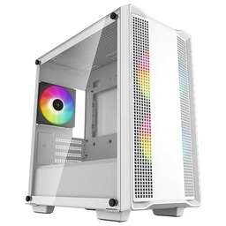 DEEPCOOL Корпус MiniTower CC360 WH ARGB white (mATX, без БП, ARGB, USB3.0 Type-A+USB2.0 Type-A) (R-CC360-WHAPM3-G-1)