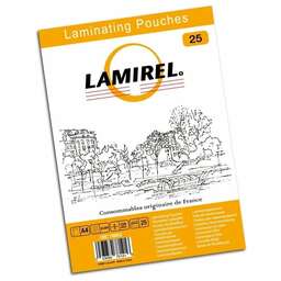 FELLOWES Пленка для ламинирования 125мкм A4 (25шт) глянцевая 216x303мм Lamirel (LA-78802)