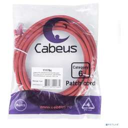 Cabeus PC-UTP-RJ45-CAT.6-3M-RD-LSZH