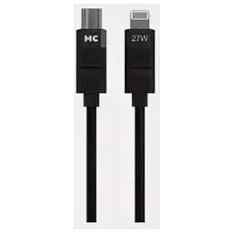 MORE CHOICE (4620202554178) K69ia 2м USB 3.0A PD 27W для Lightning ng 8-pin Type-C - 2м , черный