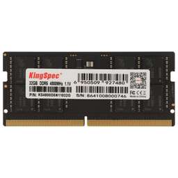 KINGSPEC Память DDR5 32GB 4800MHz KS4800D5N11032G RTL PC5-38400 CL40 SO-DIMM 288-pin 1.1В single rank Ret