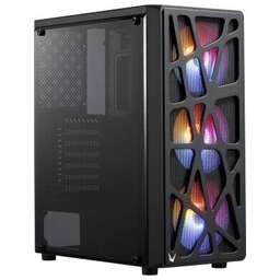 FORMULA Корпус ATX Mana Geometry, Midi-Tower, без БП, черный