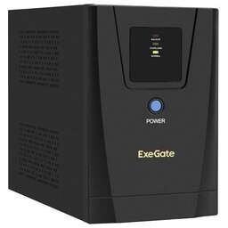 Exegate EX292793RUS ИБП ExeGate SpecialPro UNB-1200.LED.AVR.2SH.3C13 <1200VA/750W, LED, AVR, 2*Schuko+3*C13, съемн.кабель, металлический корпус, Black>