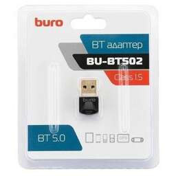 BURO USB BU-BT502 BT5.0+EDR class 1.5 20м черный