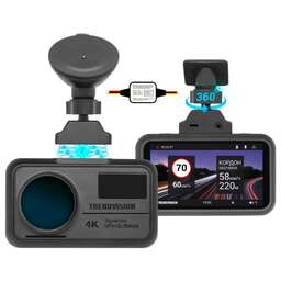 TRENDVISION Видеорегистратор TDR-725 Real 4K, черный