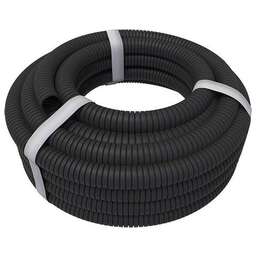 REXANT (28-0020-3) ТРУБА ГОФРИРОВАННАЯ ИЗ ПНД, С ЗОНДОМ, ЧЕРНАЯ, O20 ММ, БУХТА 100 М/УП.