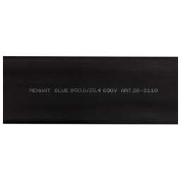 REXANT Трубка термоусаживаемая СТТК (2:1) двустенная клеевая 50,8/25,4мм, черная, упаковка 2 шт. по 1м