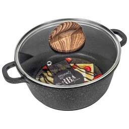 Panairo ECO induction с крышкой и литыми ручками, 3 л, индукция (ECO-KAS-3-AL-K.wd-I)