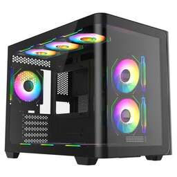 BLOODY Корпус mATX BD-CC112, Mini-Tower, без БП, черный [bd-cc112-bk]