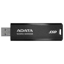 A-DATA Накопитель SSD USB 3.1 2TB SC610-2000G-CBK/RD SC610 1.8" черный