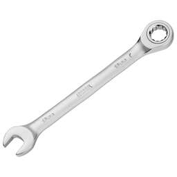 DENZEL Ключ комбинированный трещоточный, 13 мм, CrV, матовый хром 14707