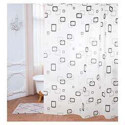 РЫЖИЙ КОТ Занавеска для ванной, 180*180 см. материал - PEVA (009390)