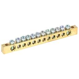 REXANT Шина PEN «земля-ноль» 6х9мм 12/2 (12 групп/крепеж по краям)
