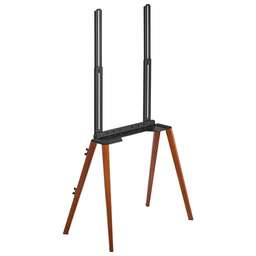 CACTUS Подставка для телевизора CS-ST3644BKWN черный/орех 43"-65" макс.40кг напольный