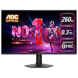 AOC 27" Монитор Gaming 27G50Z, 1920x1080, IPS, 260Гц, 1хHDMI, 1хDP, черный