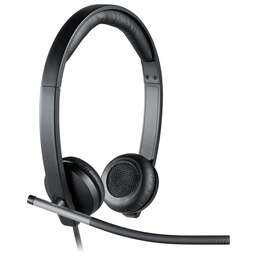 LOGITECH Наушники с микрофоном H650E черный 1.1м накладные оголовье (981-000519)