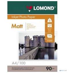 LOMOND 0102001 Матовая бумага 1х A4, 90г/м2, 100 листов