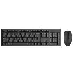 A4TECH Комплект кл-ра+мышь проводн. KR-3330S black (1,5M USB, 1200 dpi) (KR-3330S)