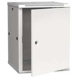 ITK Шкаф коммутационный Linea W (LWR3-12U66-MF) настенный 12U 600x600мм пер.дв.металл задн.дв.стал.лист 90кг серый 500мм 200град. 635мм IP20 IK10 сталь