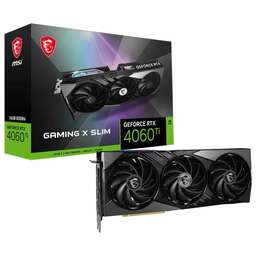 MSI Видеокарта NVIDIA GeForce RTX 4060TI RTX 4060 Ti GAMING SLIM 16G 16ГБ Gaming Slim, GDDR6, Ret