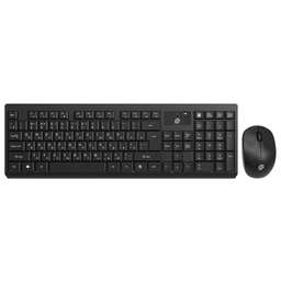 OKLICK Клавиатура + мышь Оклик S269W клав:черный мышь:черный USB беспроводная slim Multimedia (2070303)