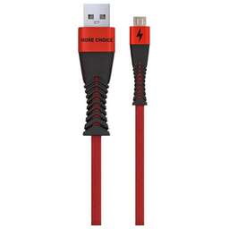 MORE CHOICE (4627151192239) K41Sm USB (m)-microUSB (m) 3.0А, 1.0м - черный/красный