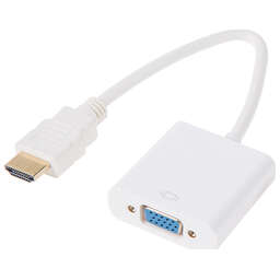 REXANT (17-6835) Переходник штекер HDMI - гнездо VGA, кабель белый