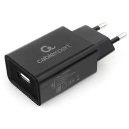 CABLEXPERT (17619) MP3A-PC-25, 10.5Вт, 2.1А, 1хUSB, чёрный, пакет