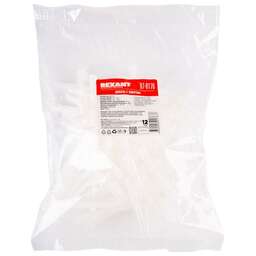 REXANT Стяжка нейлоновая с дюбелем 150x7,0мм, ø 8,0мм, белая (50 шт/уп)