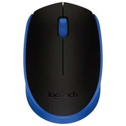 LOGITECH Мышь беспроводная M171, радио, оптическая, USB, 1000dpi, синий и черный [910-004640]
