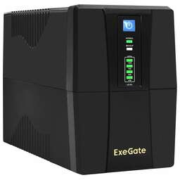 Exegate EX292763RUS ИБП ExeGate SpecialPro UNB-600.LED.AVR.4C13.RJ.USB <600VA/360W, LED, AVR, 4*C13, RJ45/11, USB, Black>