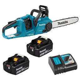 MAKITA Цепная пила DUC353RF2 аккум. 1100Вт дл.шины:14" (35cm) 2аккум. 6Ач ЗУ