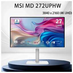 MSI Монитор 27" MD272UPHW белый IPS LED 16:9 HDMI M/M матовая HAS Piv 400cd 178гр/178гр 3840x2160 60Hz DP 4K USB 6.55кг