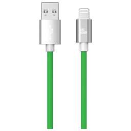 AKSBERRY (6900327640016) X165 Liquid silicone USB A -Lightning, зеленый