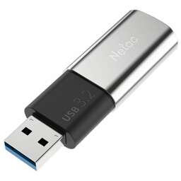 NETAC Флеш Диск 256GB US2 NT03US2N-256G-32SL USB3.1 черный/серебристый