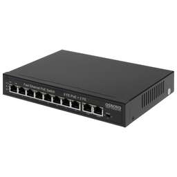 OSNOVO Коммутатор SW-21000(120W) (L2) 10x100Мбит/с 8PoE 120W неуправляемый