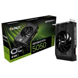 PALIT Видеокарта RTX5050 STORMX OC 8GB GDDR6 128bit 3-DP HDMI 1FAN ITX RTL