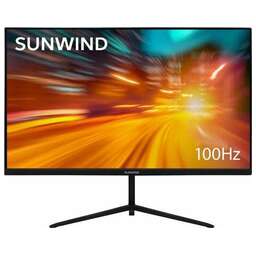 SUNWIND 23.8" Монитор SM-24FV222, 1920x1080, VA, 100Гц, 1хHDMI, черный [sm24vb01]