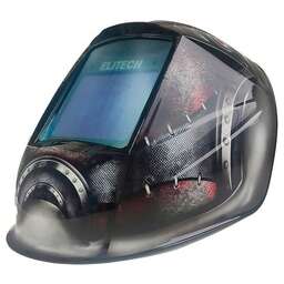 ELITECH Маска сварщика E0912.006.00 филь.:хамел. см.экр.100x80мм черный