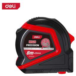 DELI Рулетка с магнитным зацепом DP5524 8м*25мм, метрическая