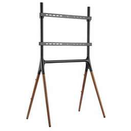 CACTUS Подставка для телевизора CS-ST1247BKWN, 49-70", напольный, черный/орех