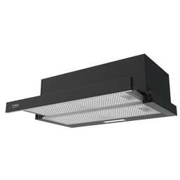 BEKO Встраиваемая вытяжка BHNT613R4CB, управление механическое, черный [9211673200]